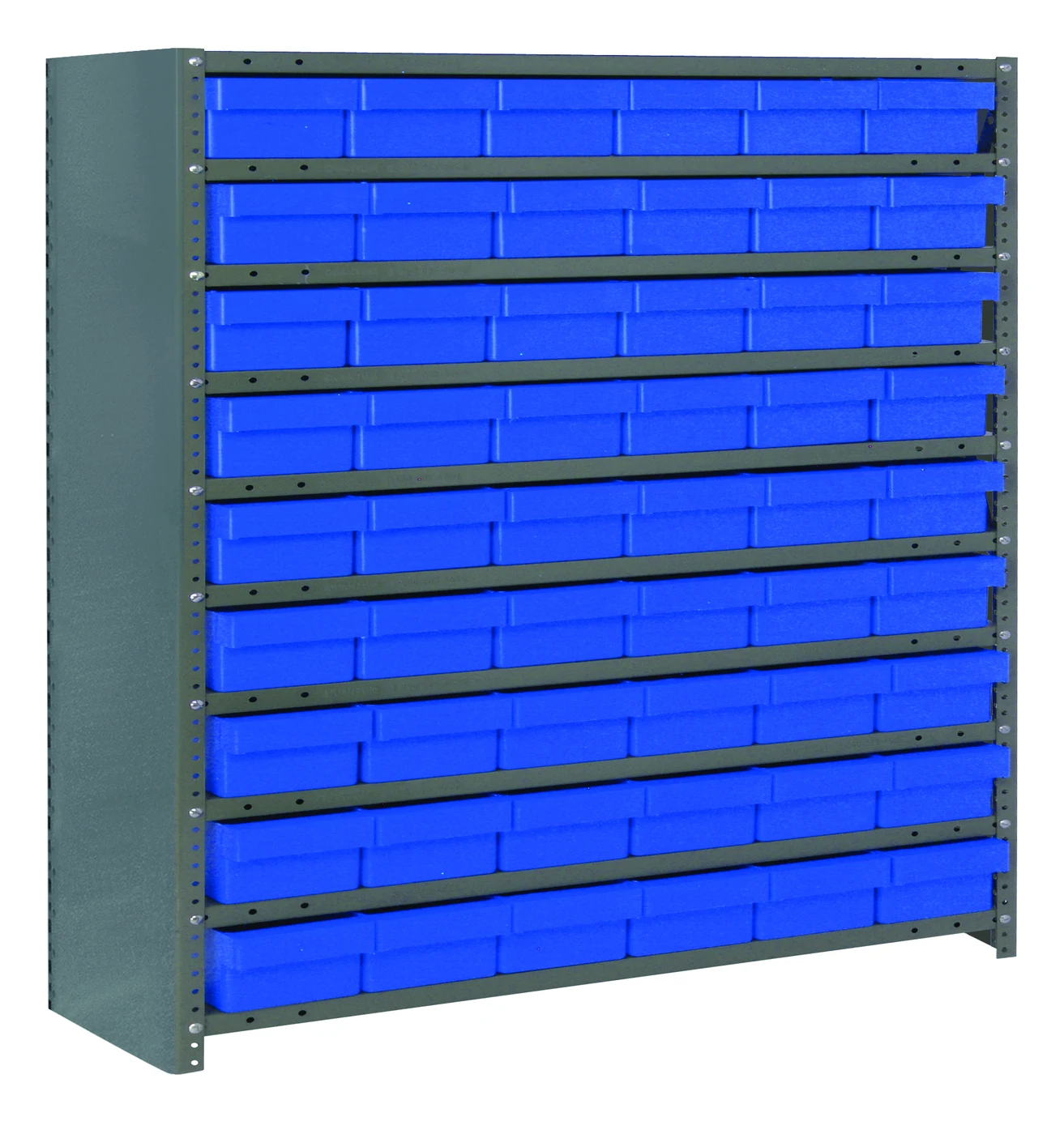 Quantum CL1239-401BL Closed Shelving Unit, 12"D x 36"L x 39"H, 400 lb capacity, Galvannized