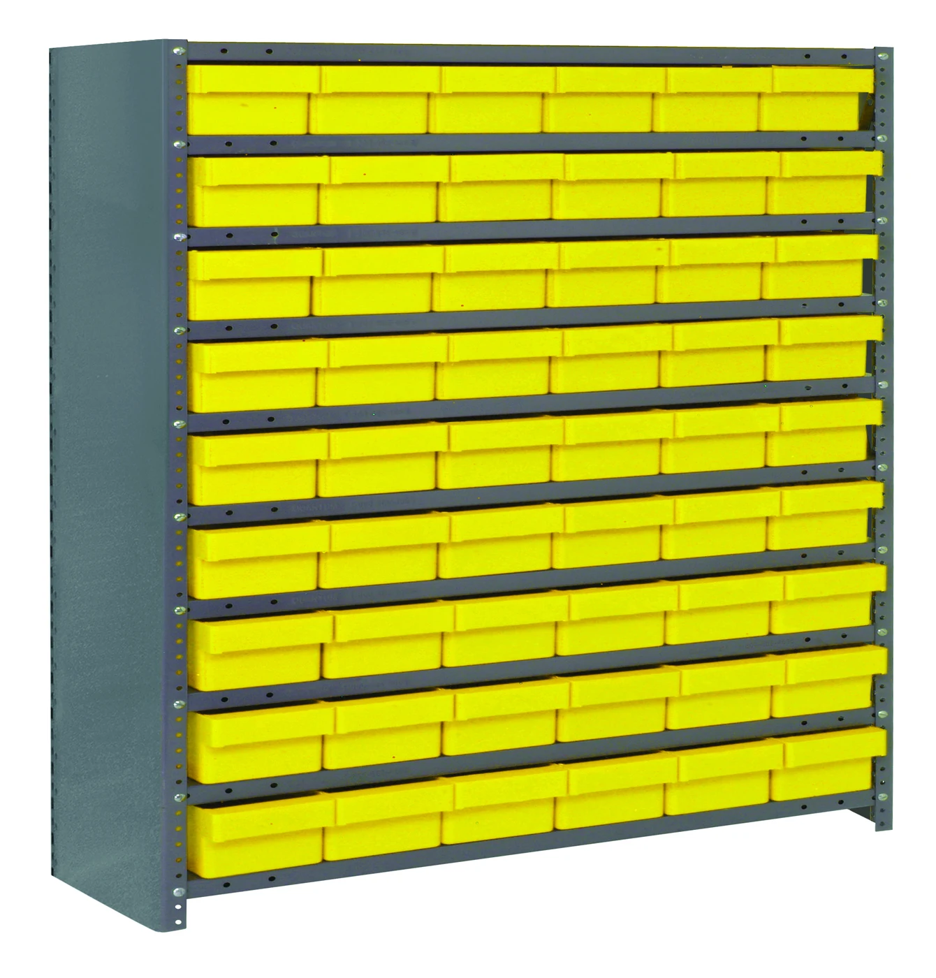 Quantum CL1239-401601YL Closed Shelving Unit, 12"D x 36"L x 39"H, 400 lb capacity, Galvannized
