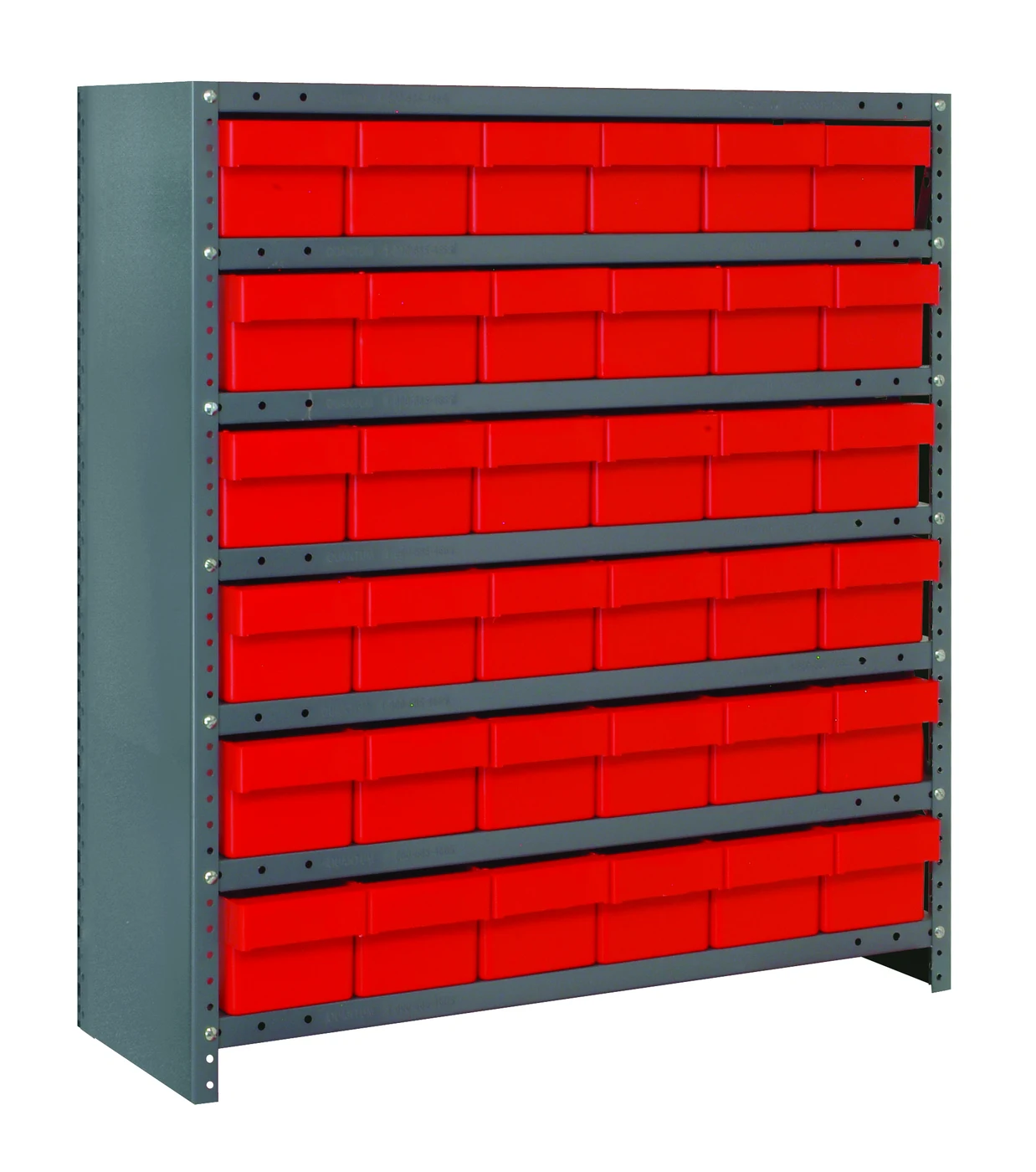 Quantum CL1239-601RD Closed Shelving Unit, 12"D x 36"L x 39"H, 400 lb capacity, Galvannized