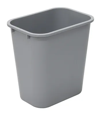 Quantum COF-07GY Crusader Office Container, 15"L x 14.67"W x 10.59"H, 7 gal. capacity, Gray