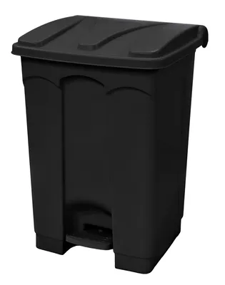 Quantum CSO-12BK Step-On Container, 12 Gal. capacity, Black