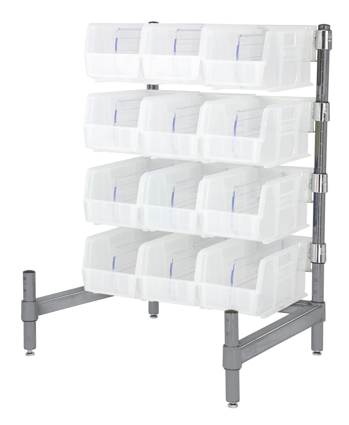 Quantum CT27-1824GY-230CL Wire Countertop Organizer, 18"W x 24"D x 27"H, Gray