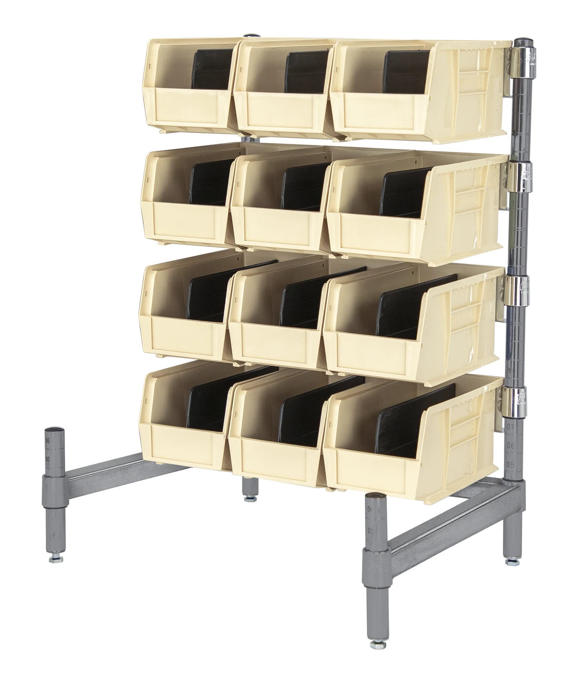Quantum CT27-1824GY-230IV Wire Countertop Organizer, 18"W x 24"D x 27"H, Gray
