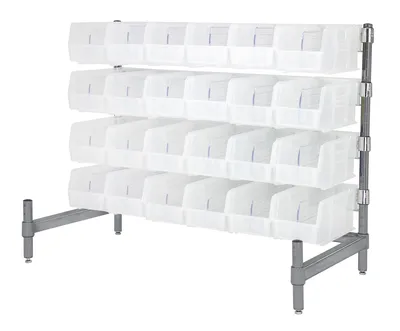 Quantum CT27-1830GY-230CL Wire Countertop Organizer, 18"W x 30"D x 27"H, Gray