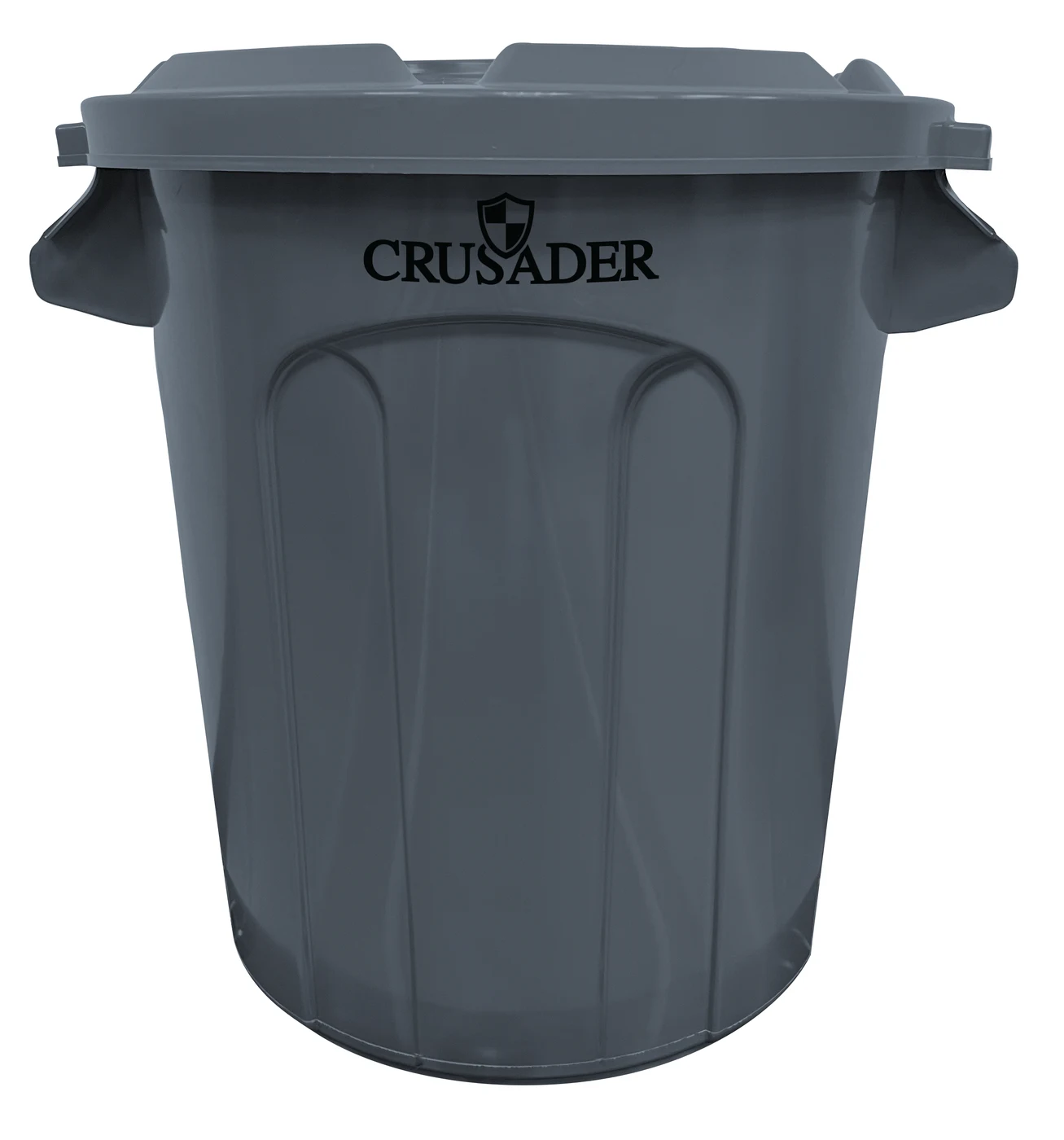 Quantum CTC-10GY Round Heavy-duty Utility Container, 10 gal. capacity, Gray