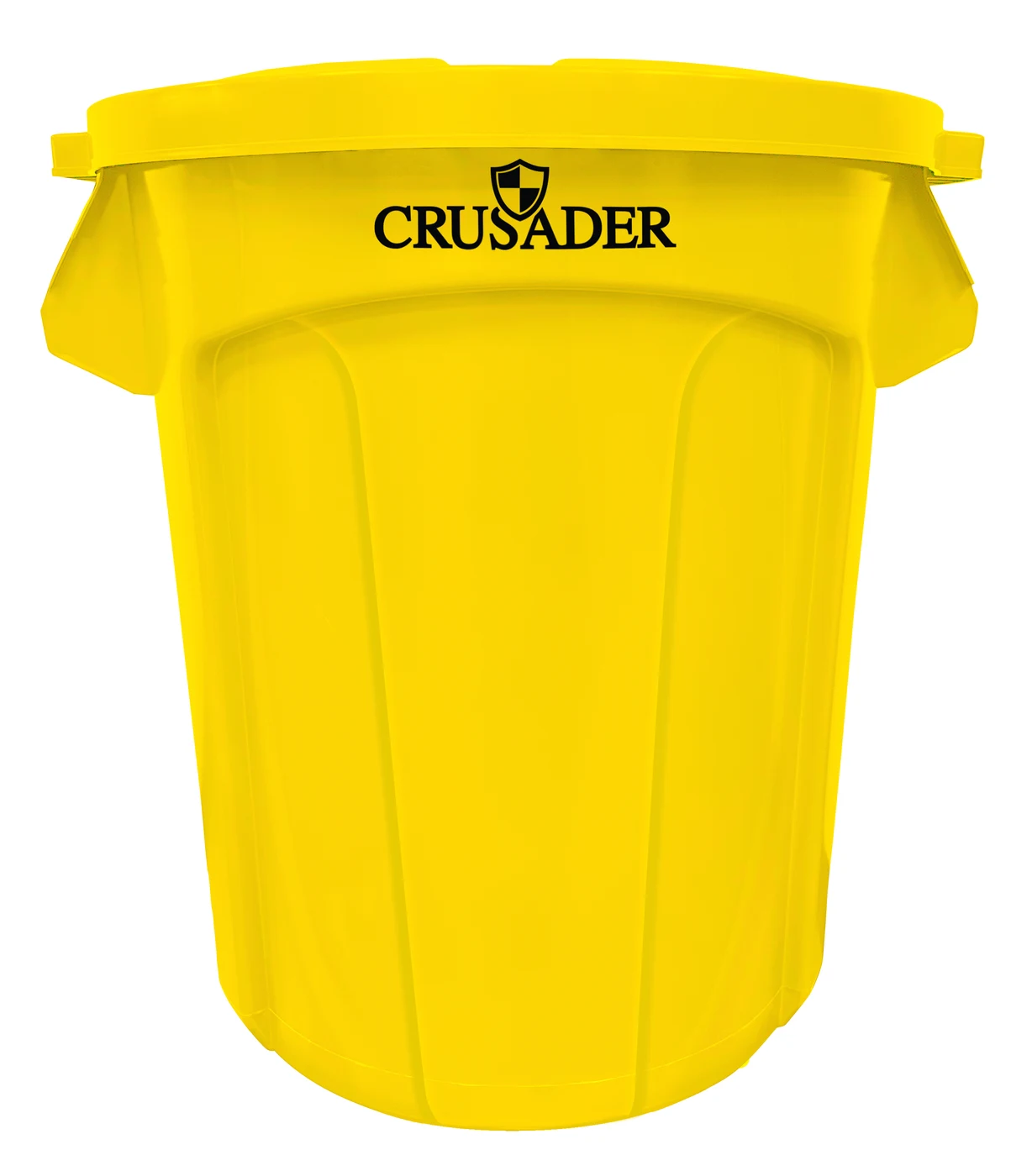 Quantum CTC-20YL Round Heavy-duty Utility Container, 20 gal. capacity, Yellow