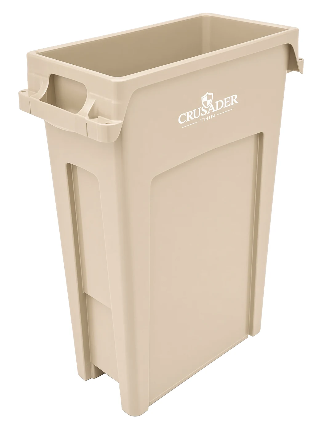 Quantum CTH-23BG Thin Container, 22"D x 11"W x 30"H, 23 gal. capacity, Beige