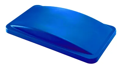 Quantum CTH-LFTBL Crusader Thin Recycling Container Flat Lid, Blue