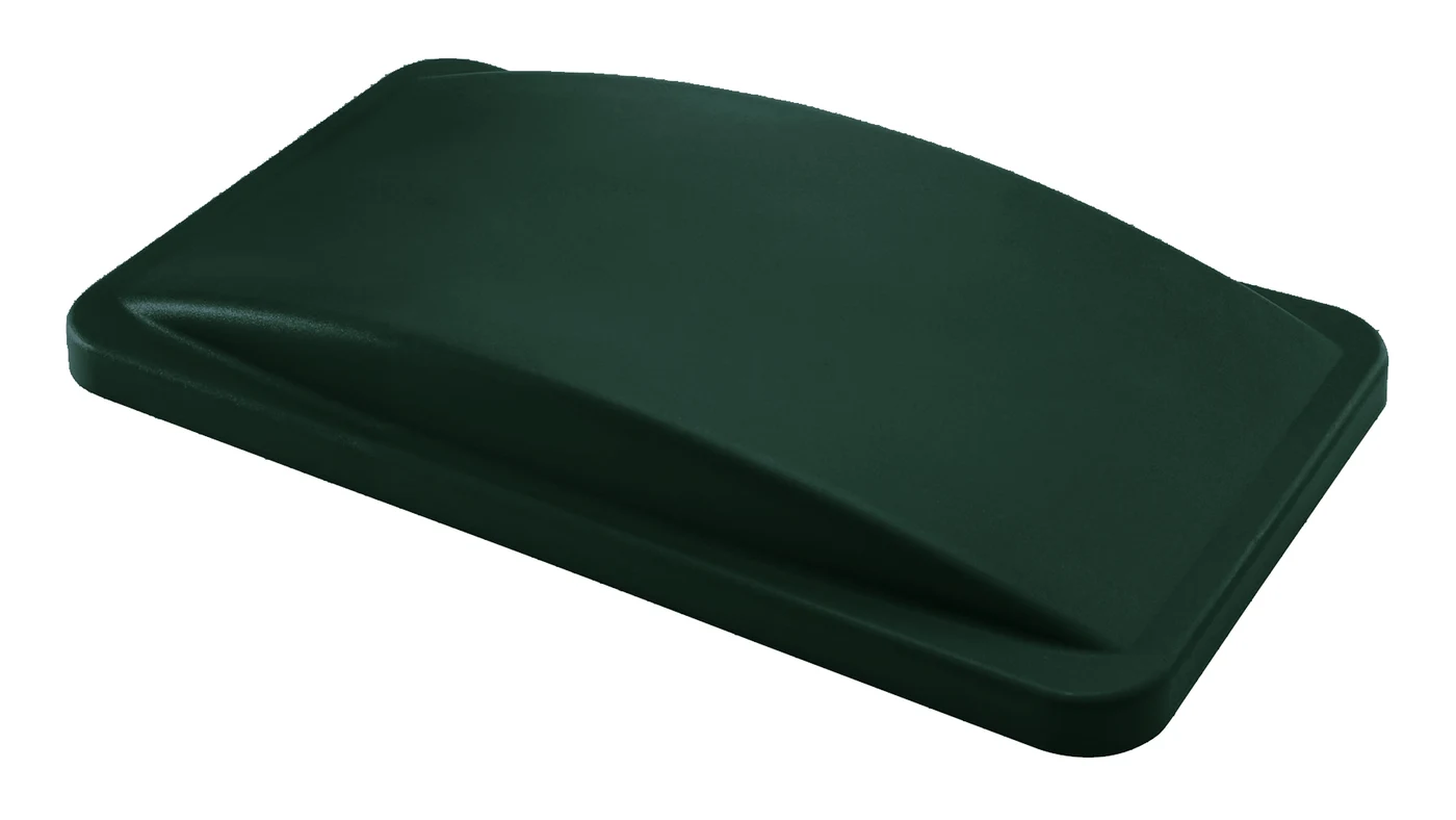 Quantum CTH-LFTGN Crusader Thin Recycling Container Flat Lid, Green