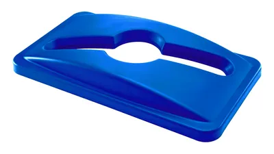 Quantum CTH-LMXBL Crusader Thin Recycling Container Mixed Recycle Lid, Blue