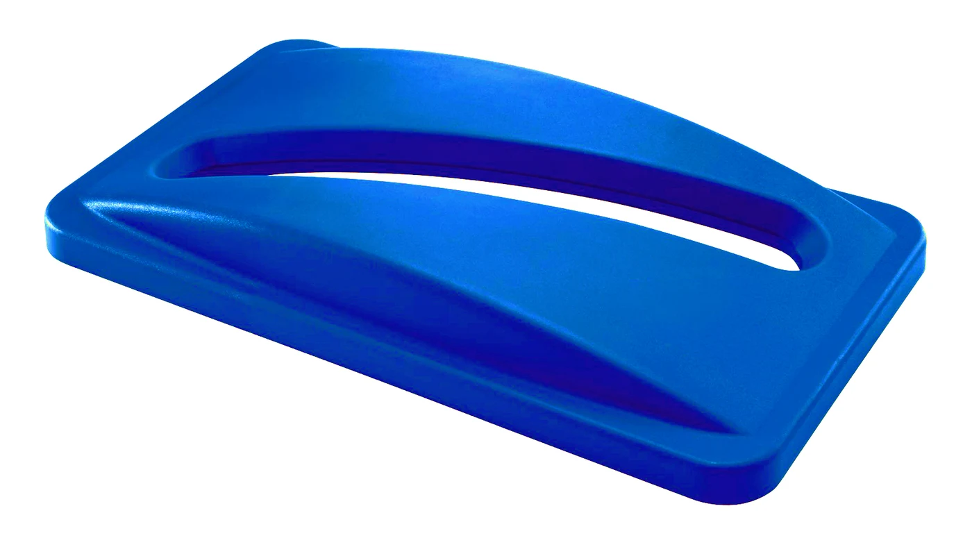 Quantum CTH-LPABL Crusader Thin Recycling Container Paper Lid, Blue