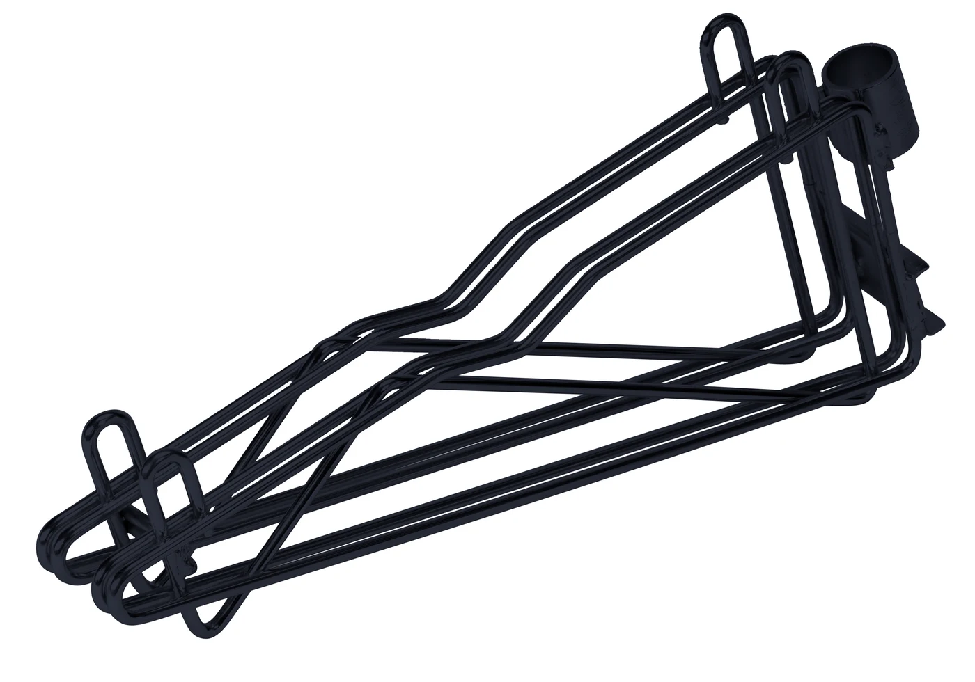 Quantum DCB14BK Cantilever Multiple Shelf Post Wall Mount, Black