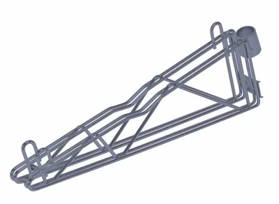 Quantum DCB18GY Cantilever Multiple Shelf Post Wall Mount, Gray