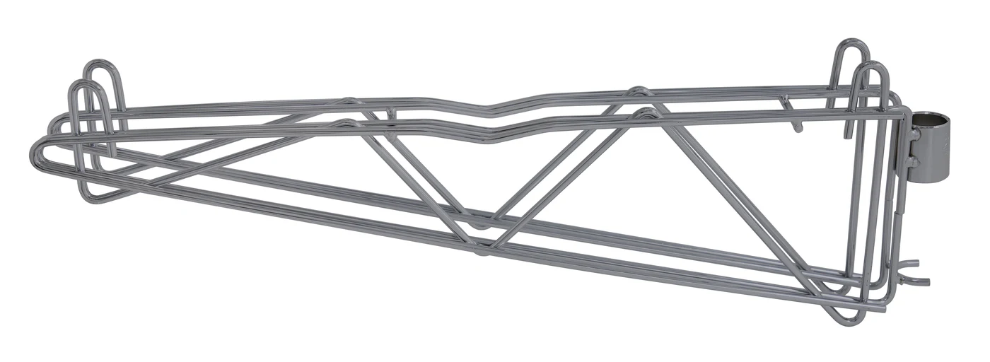 Quantum DCB21GY Cantilever Multiple Shelf Post Wall Mount, Gray