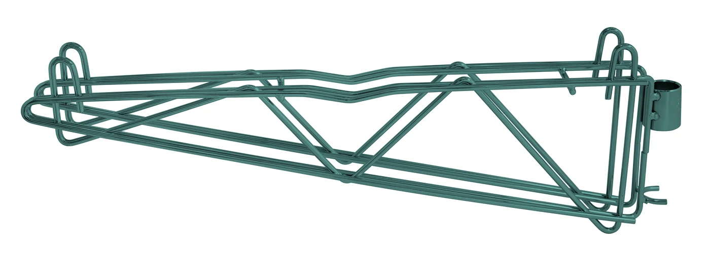 Quantum DCB21P Cantilever Multiple Shelf Post Wall Mount, Green