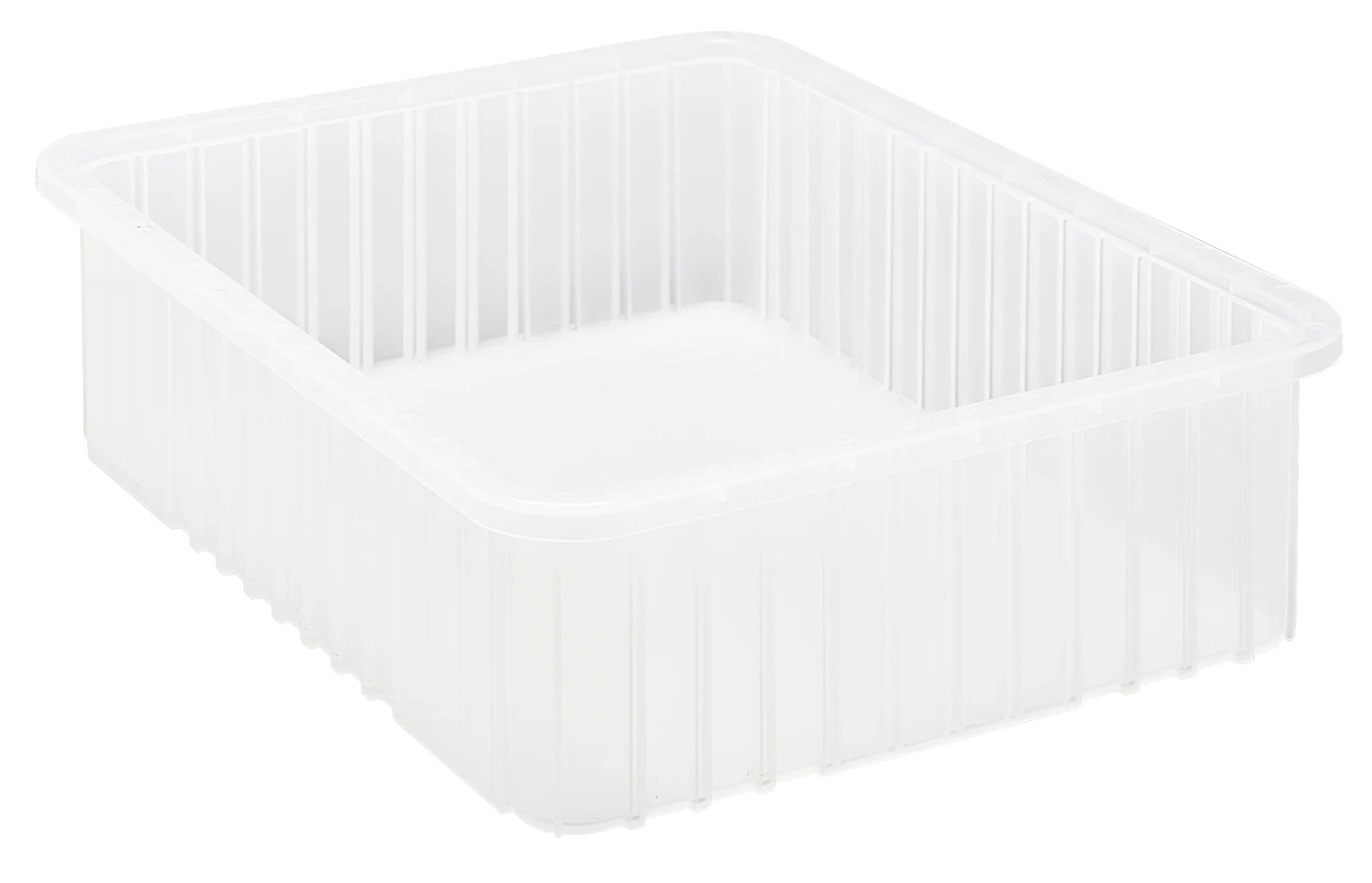 Quantum DG93060CLNB Dividable Grid Container, 22-1/2"L x 17-1/2"W x 6"H, Clear