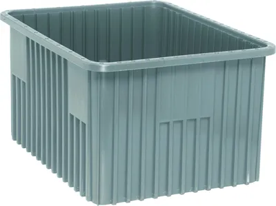 Quantum DG93120GYNB Dividable Grid Container, 22-1/2"L x 17-1/2"W x 12"H, Gray