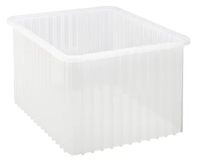 Quantum DG93120CLNB Dividable Grid Container, 22-1/2"L x 17-1/2"W x 12"H, Clear