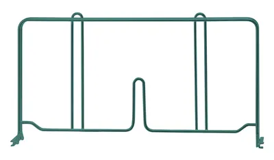 Quantum DIV14P Wire Shelf Divider, 14"D x 8"H, Green