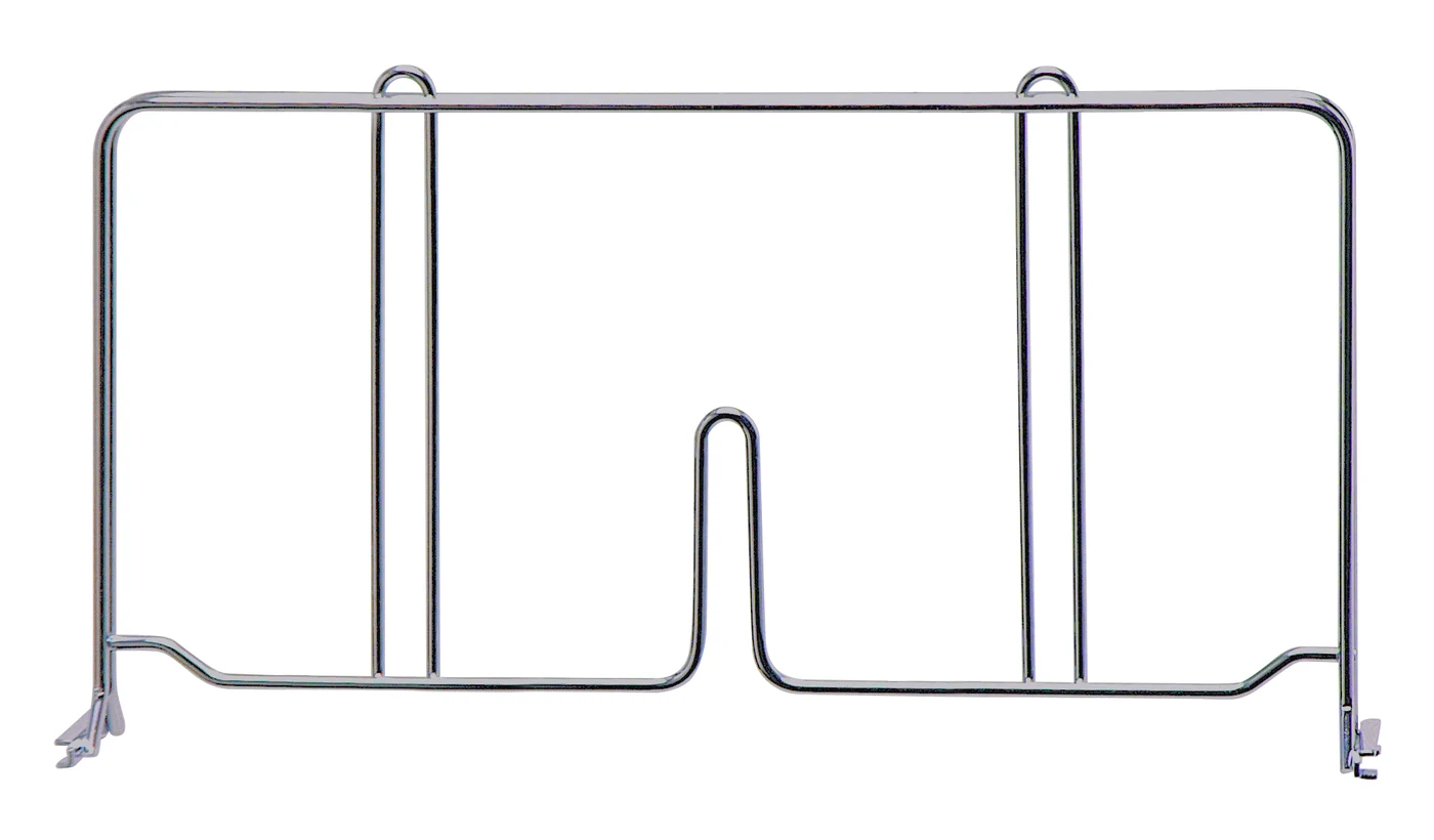 Quantum DIV14S Wire Shelf Divider, 14"D x 8"H, Stainless
