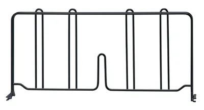 Quantum DIV18BK Wire Shelf Divider, 18"D x 8"H, Black