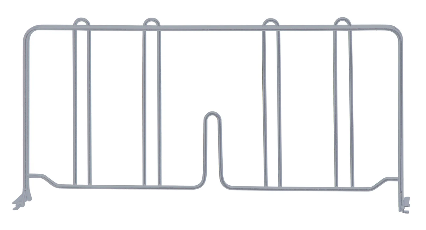 Quantum DIV18GY Wire Shelf Divider, 18"D x 8"H, Gray