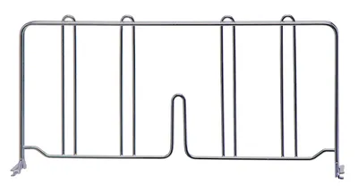 Quantum DIV18S Wire Shelf Divider, 18"D x 8"H, Stainless