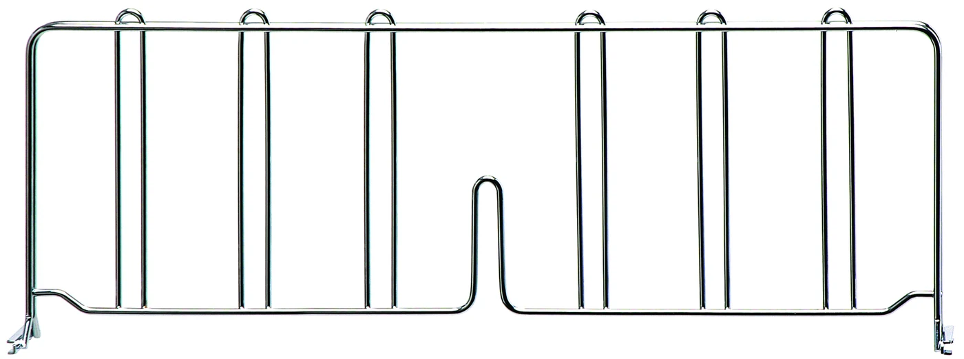 Quantum DIV21 Wire Shelf Divider, 21"D x 8"H, Chrome