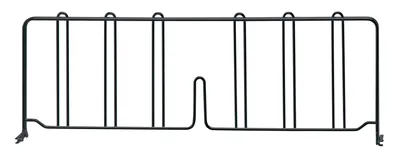 Quantum DIV24BK Wire Shelf Divider, 24"D x 8"H, Black