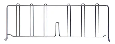 Quantum DIV24S Wire Shelf Divider, 24"D x 8"H, Stainless