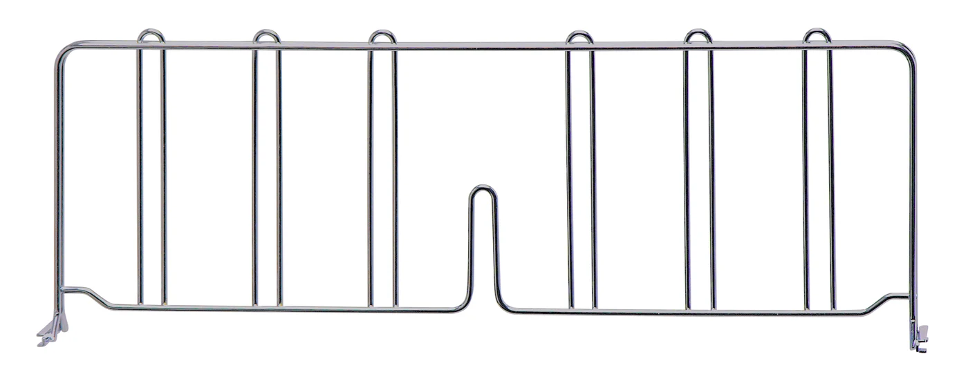 Quantum DIV24S Wire Shelf Divider, 24"D x 8"H, Stainless