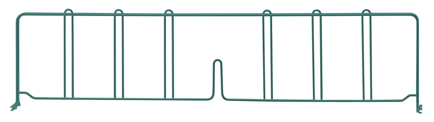 Quantum DIV30P Wire Shelf Divider, 30"D x 8"H, Green