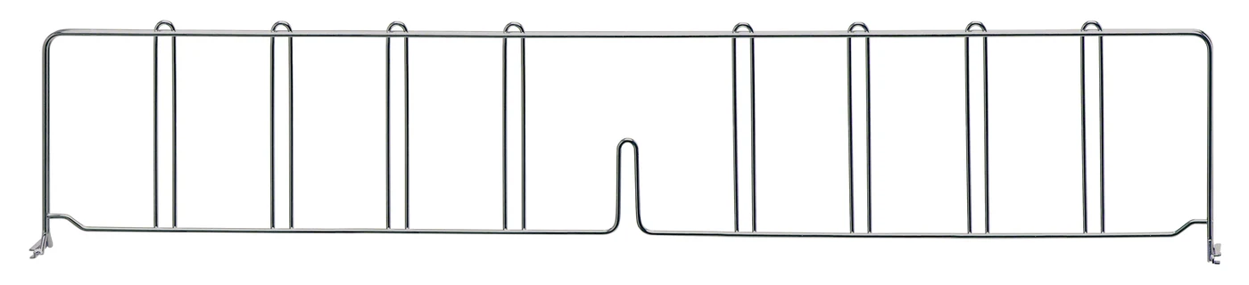Quantum DIV36S Wire Shelf Divider, 36"D x 8"H, Stainless