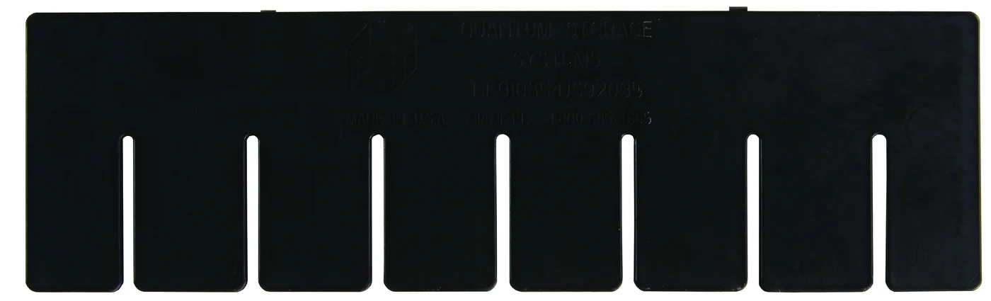 Quantum DL91035/DS92035CO Conductive Long/Short Divider, Black, Pack of 6