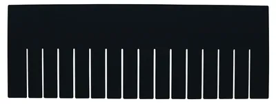 Quantum DL93080CO Conductive Long Divider, Black, Pack of 6