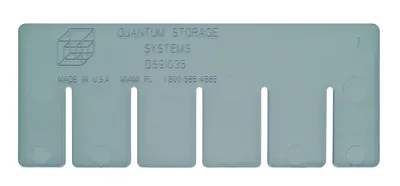 Quantum DS91035 Short Divider for Use with DG91035, Gray, Pack of 6