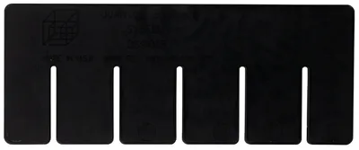 Quantum DS91025CO Conductive Short Divider, Black, Pack of 6