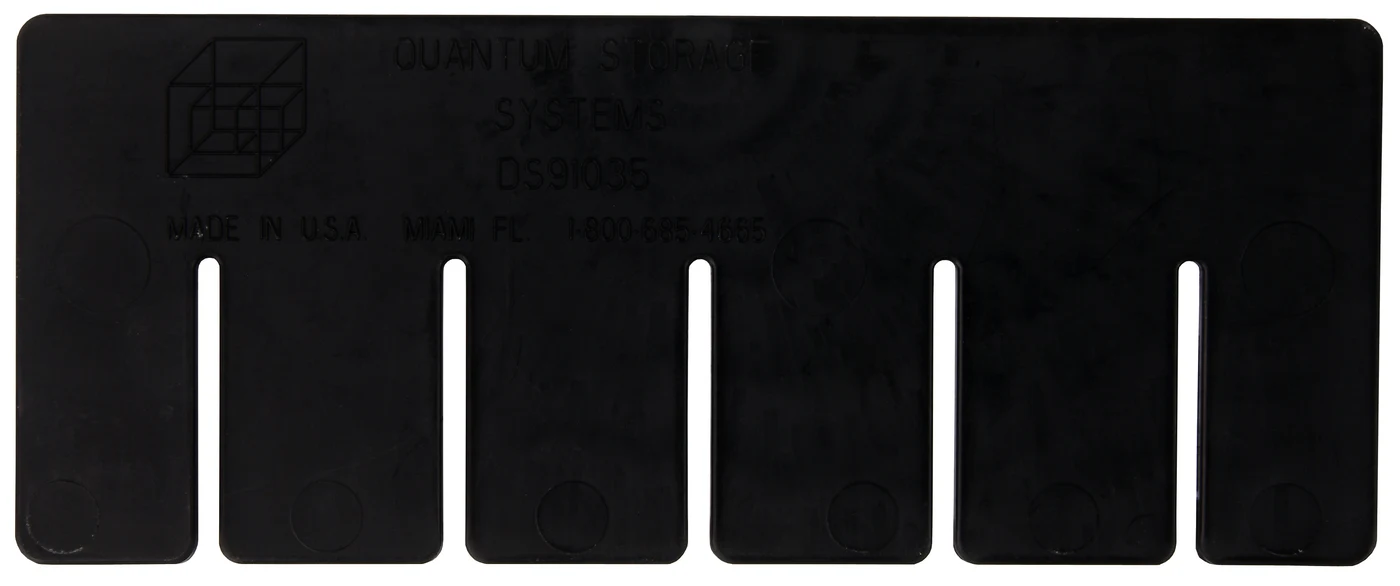 Quantum DS91035CO Conductive Short Divider, Black, Pack of 6
