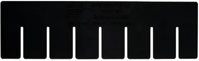 Quantum DS92035CO Conductive Short Divider, Black, Pack of 6