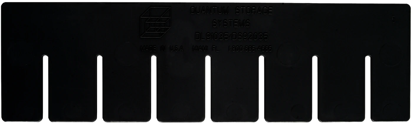 Quantum DS92035CO Conductive Short Divider, Black, Pack of 6