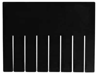 Quantum DS92080CO Conductive Short Divider, Black, Pack of 6