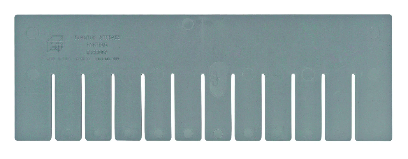 Quantum DS93060 Short Divider for Use with DG93060, Gray, Pack of 6