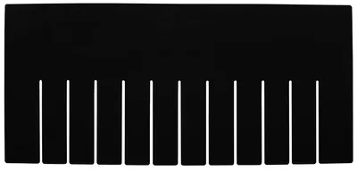Quantum DS93080CO Conductive Short Divider, Black, Pack of 6
