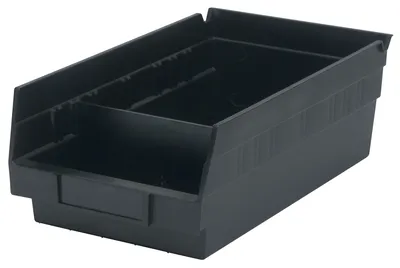 Quantum DSB101/103/105CO Conductive Bin Divider, Black, Pack of 50