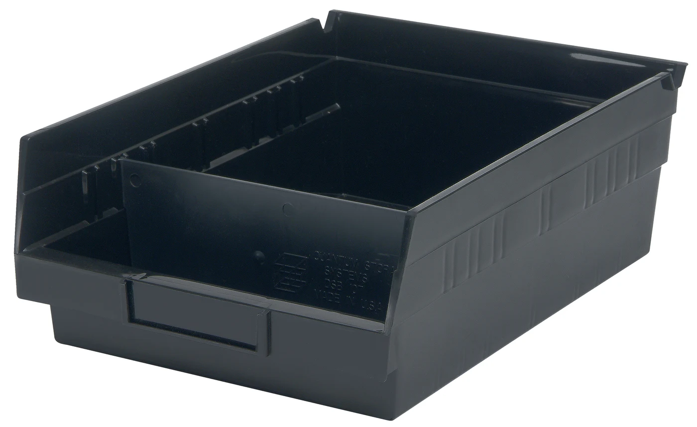 Quantum DSB109/110/116CO Conductive Bin Divider, Black, Pack of 50