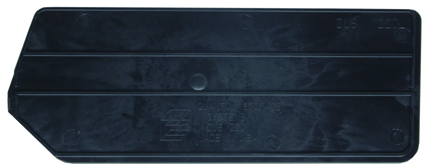 Quantum DUS220 Bin Divider for Bin QUS220, Black, Pack of 6