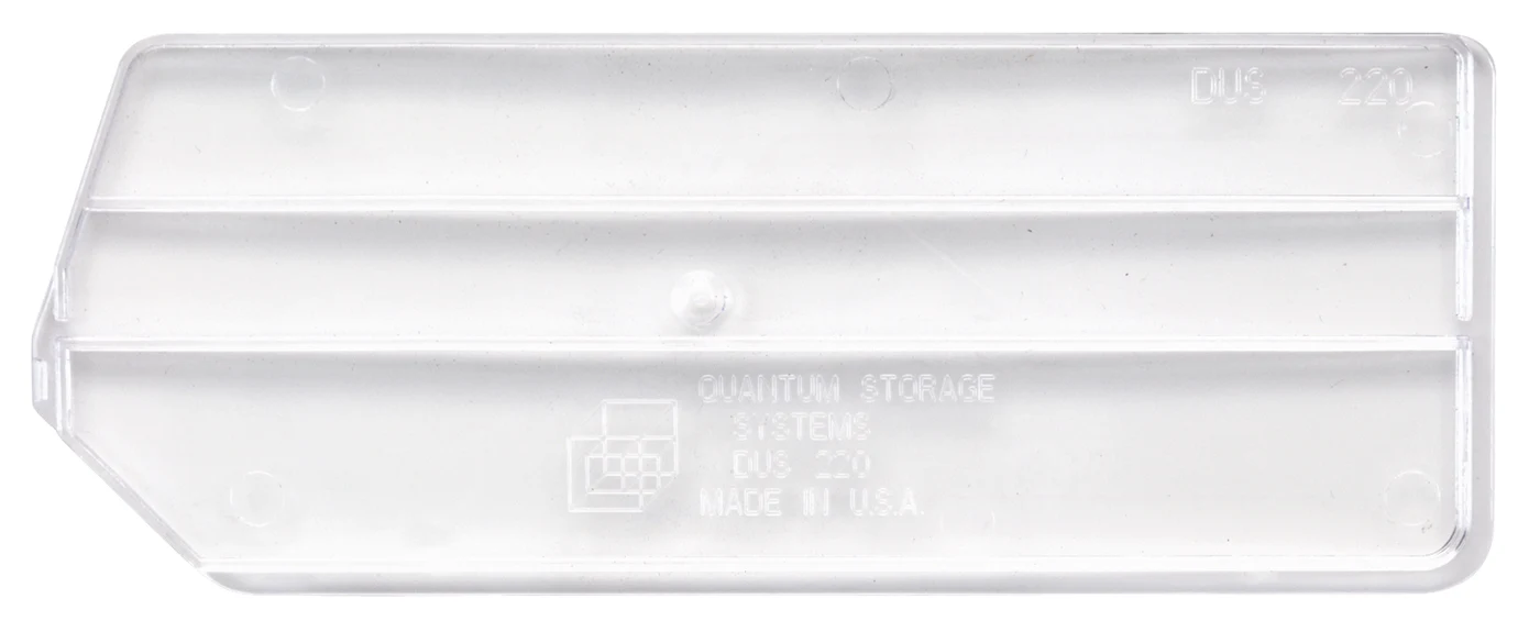 Quantum DUS220CL Clear Bin Divider, Pack of 6