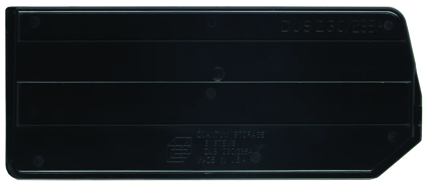 Quantum DUS230/235CO Conductive Bin Divider, Black, Pack of 6