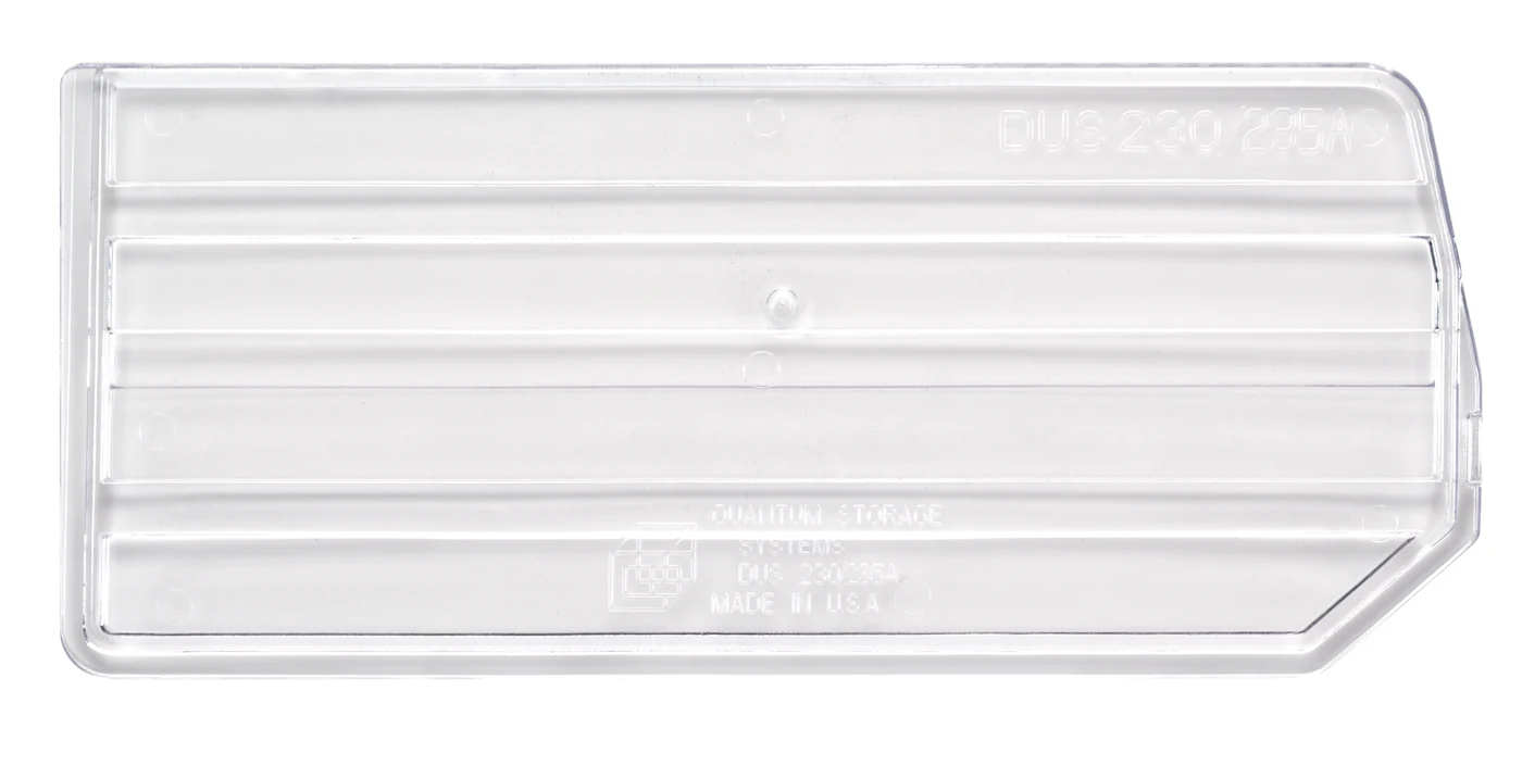 Quantum DUS230/235CL Clear Bin Divider, Pack of 6