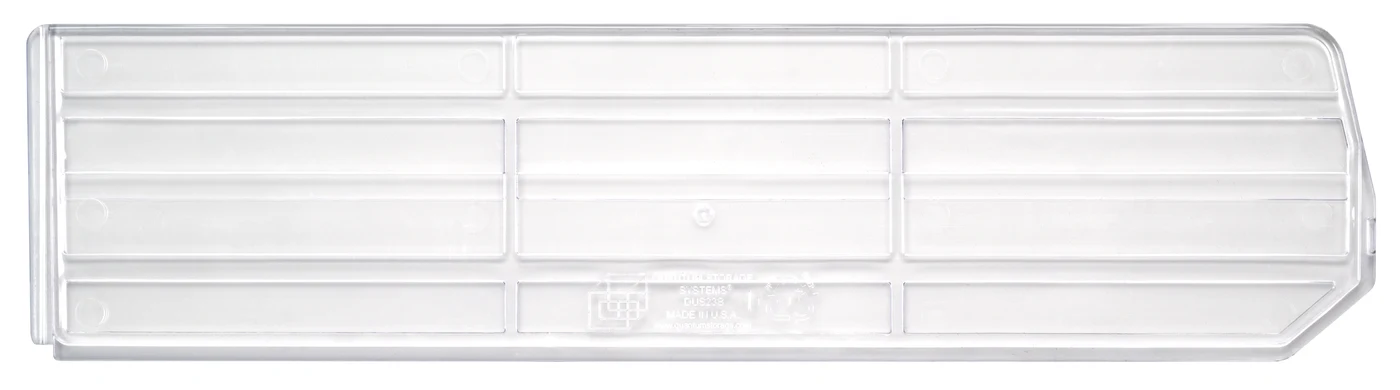 Quantum DUS238CL Clear Bin Divider, Pack of 6